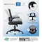Boss Office Products Deluxe Task Chair, Black Frame, Black Mesh and Fabric with Flip Arms B6366BK-BK - alternate 7